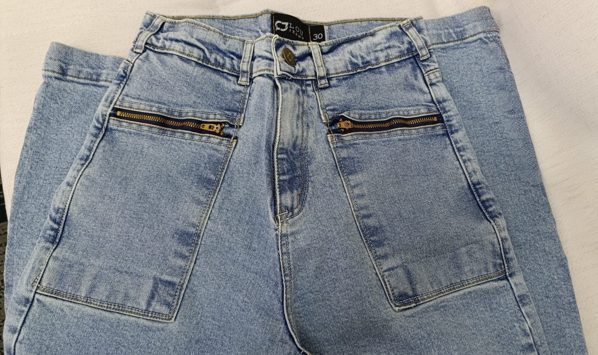Jean Wide Leg Detroit Claro - Vista 4 | Drizzary Store