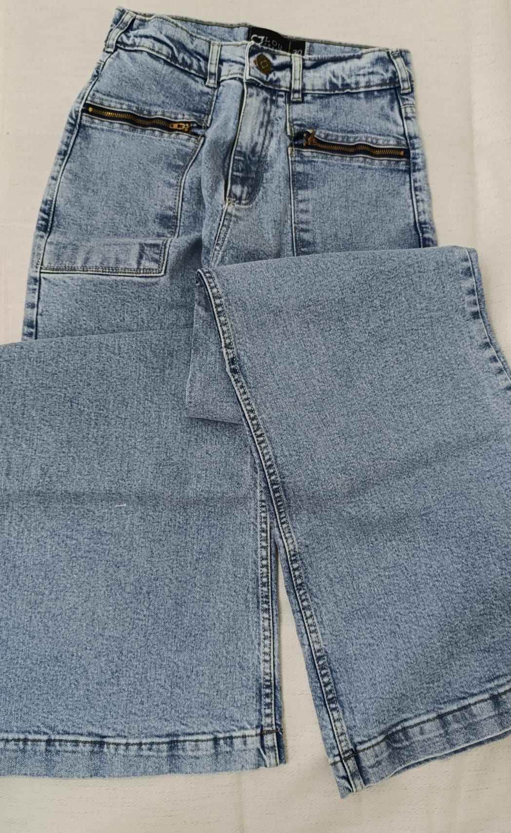 Jean Wide Leg Detroit Claro - Vista 6 | Drizzary Store